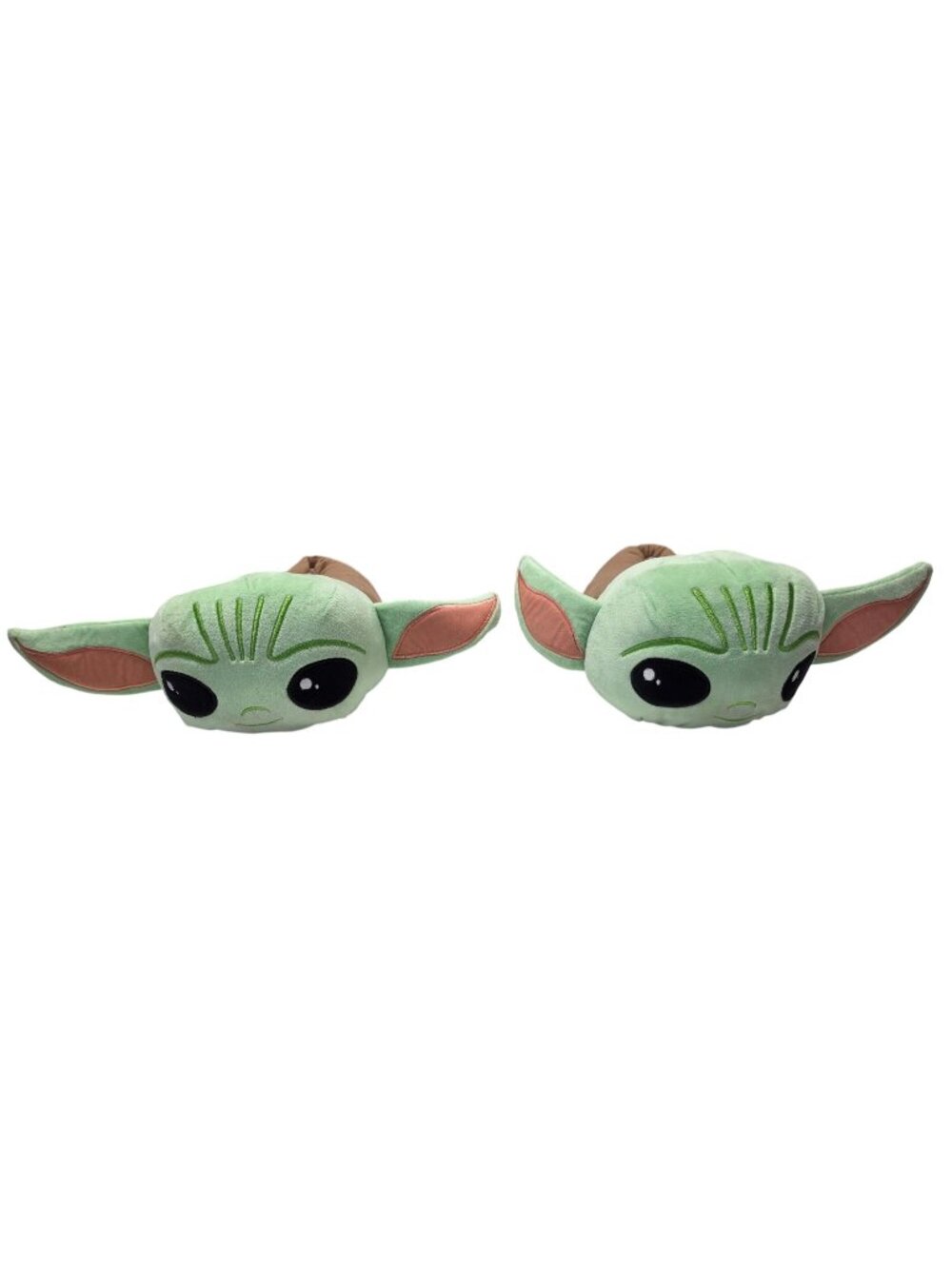Star Wars Grogu Baby Yoda Plush Slippers Unisex Adult LG 8/9 Bioworld 11" Sole